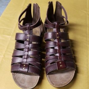 Zip back gladiator sandal